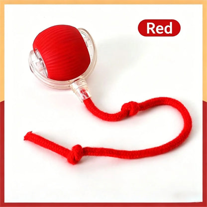 2026 New Smart Automatic Rolling , USB , Light-Up, Quiet, Bite-Resistant, Wear-Resistant, Non-Toxic Interactive for Kittens, Non-Toxic Interactive Juguete Para Mascota Free Gift Rechargeable Adjustable Mode Cat Ball Toy Speedy Tail Moving Dog Fun