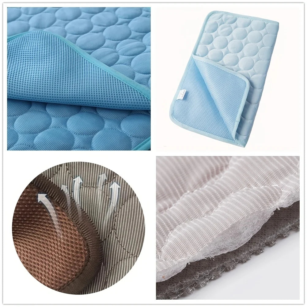Extra Large Dog Cooling Mat - Durable Summer Pet Bed for Dogs and Cats, Ideal for Home or Travel