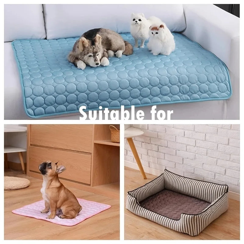 Extra Large Dog Cooling Mat - Durable Summer Pet Bed for Dogs and Cats, Ideal for Home or Travel