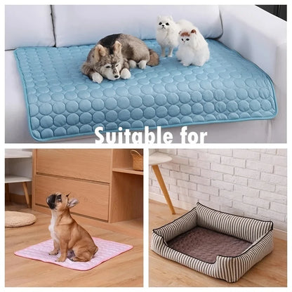 Extra Large Dog Cooling Mat - Durable Summer Pet Bed for Dogs and Cats, Ideal for Home or Travel