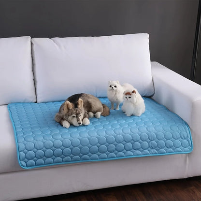 Extra Large Dog Cooling Mat - Durable Summer Pet Bed for Dogs and Cats, Ideal for Home or Travel