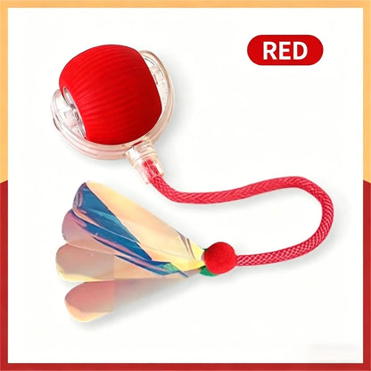 2026 New Smart Automatic Rolling , USB , Light-Up, Quiet, Bite-Resistant, Wear-Resistant, Non-Toxic Interactive for Kittens, Non-Toxic Interactive Juguete Para Mascota Free Gift Rechargeable Adjustable Mode Cat Ball Toy Speedy Tail Moving Dog Fun
